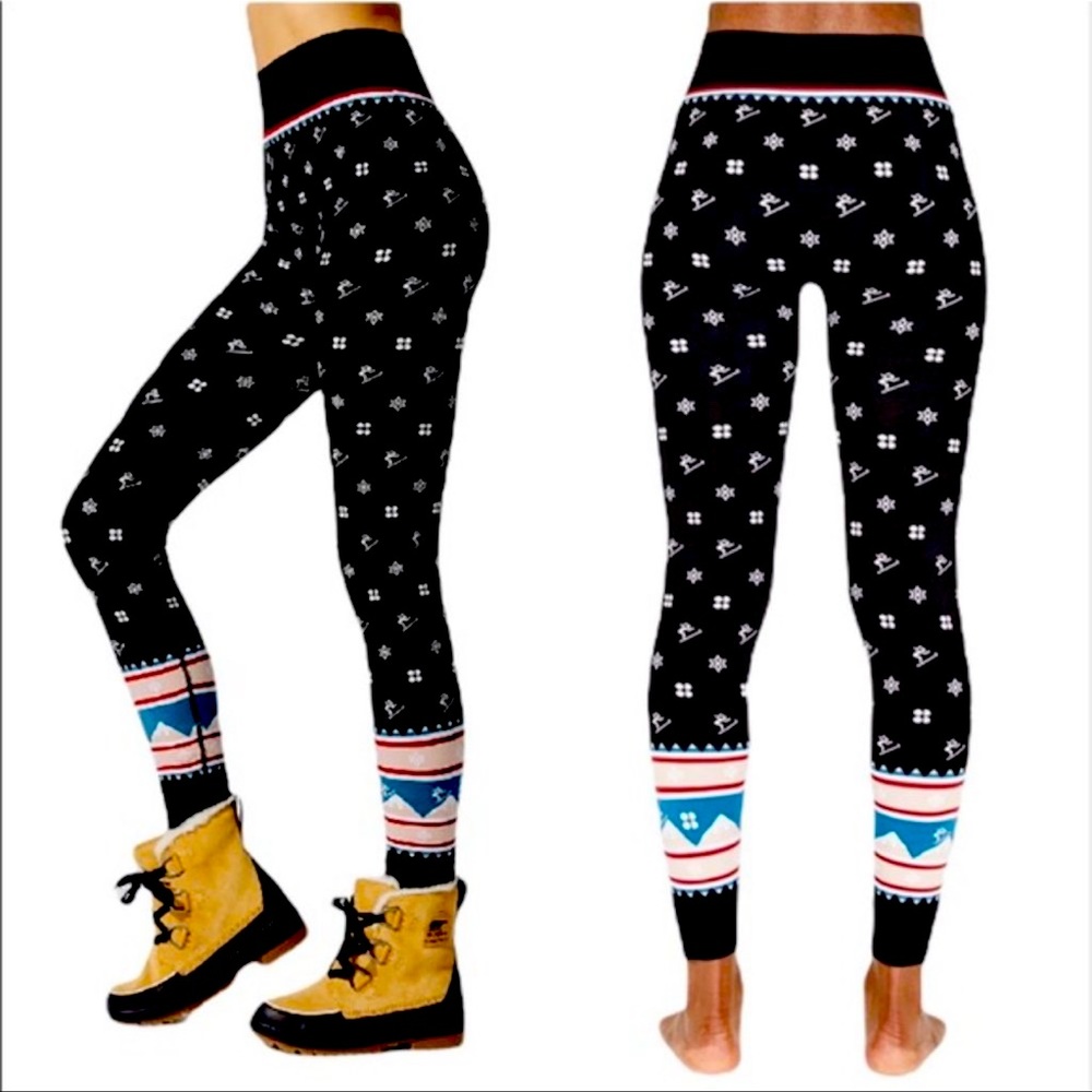 Sweaty Betty base layer bottoms in Betty Jacquard